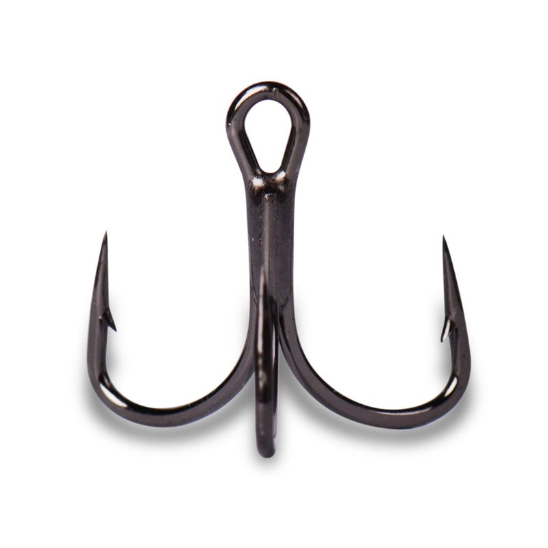Mustad KVD Elite Triple Grip Treble 2X Short 1X Strong, Black Nickel, 1 (Pack of 6) - Image 1